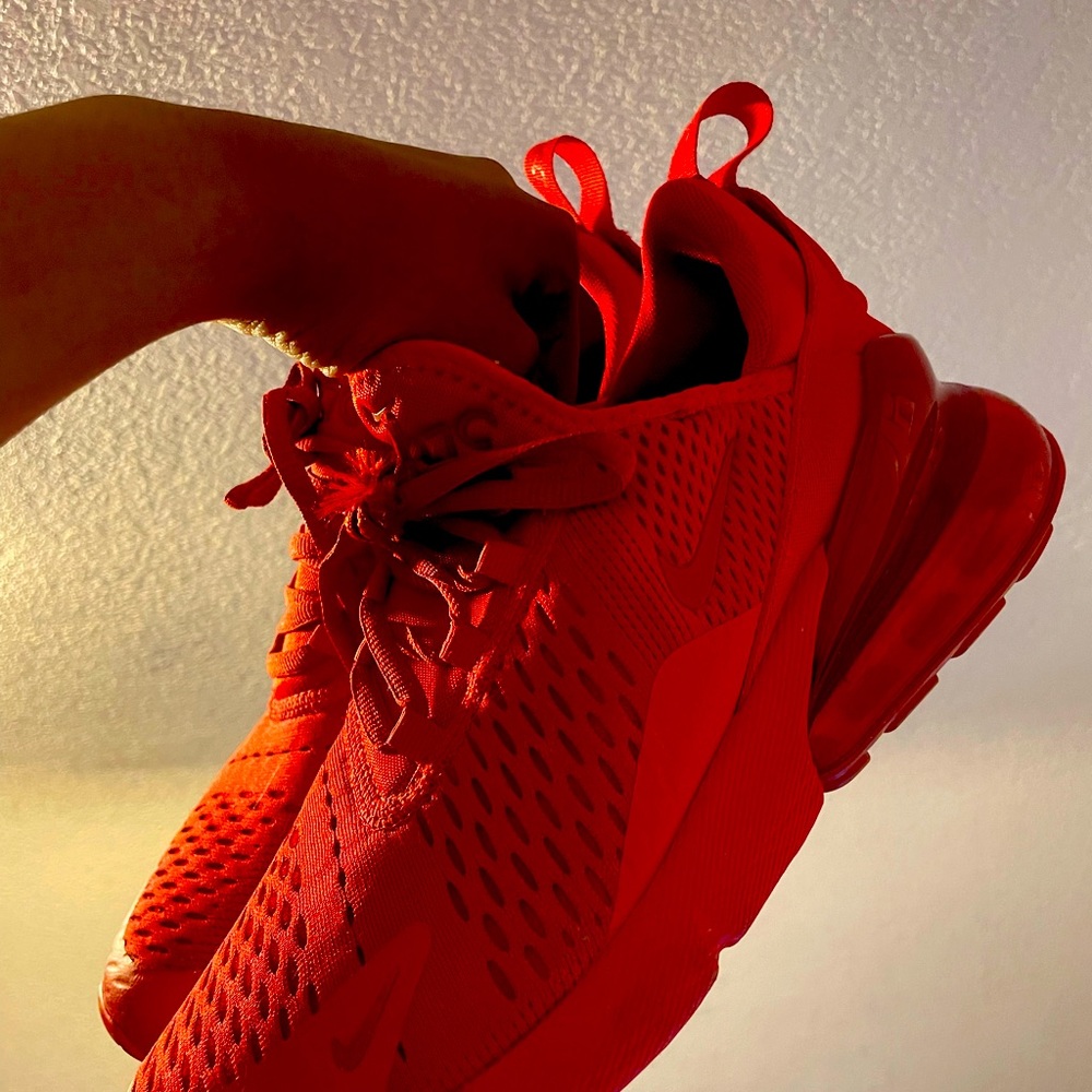 Red Nike air max, size 6 in women